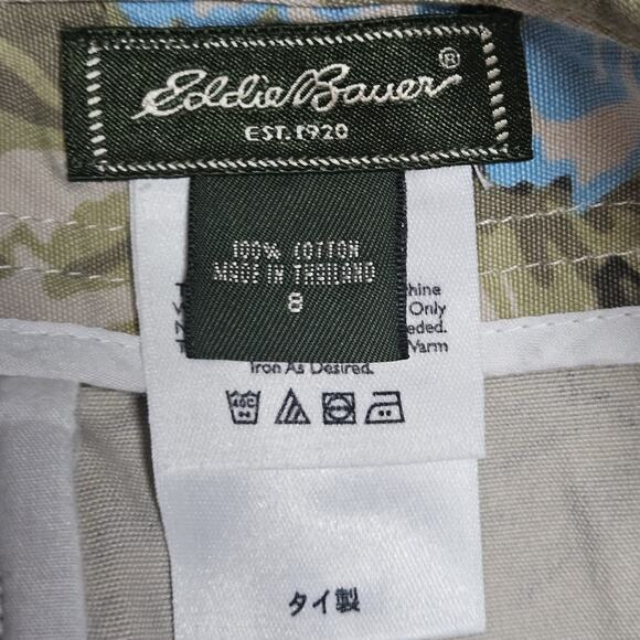 Eddie Bauer Floral Cotton Knee Length Skirt Size 8 - Picture 3 of 3